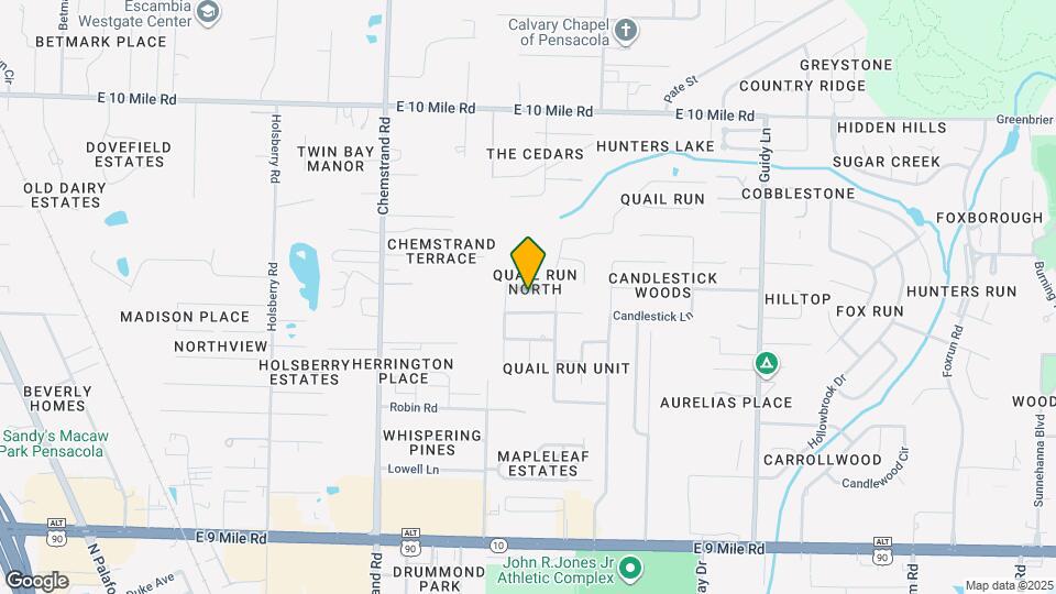 589 Bobwhite Pl Map and Location Details