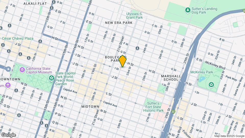 2201 I St Mapa y Detalles de la Ubicación
