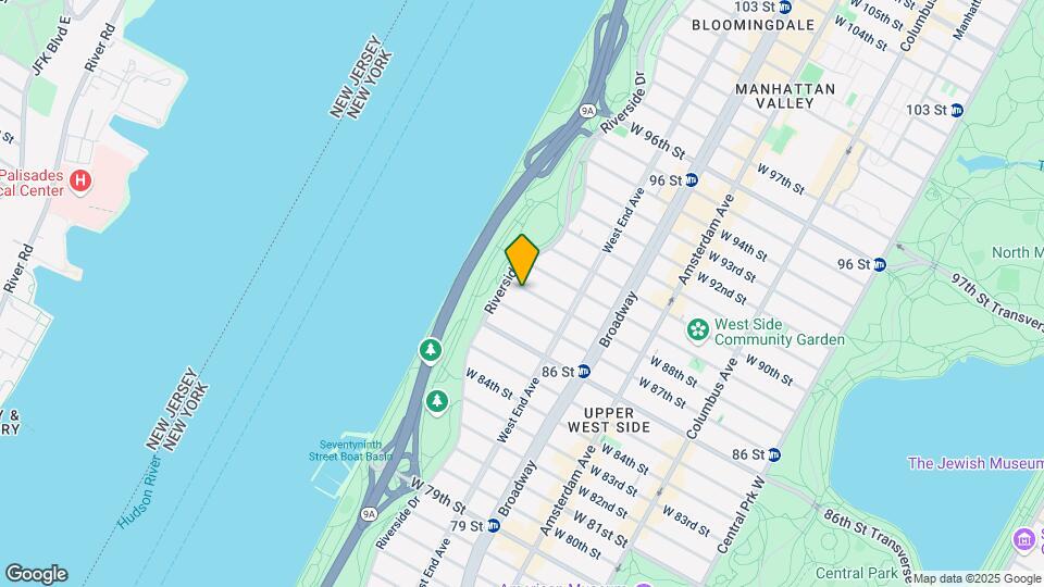 342 W 88th St Map and Location Details