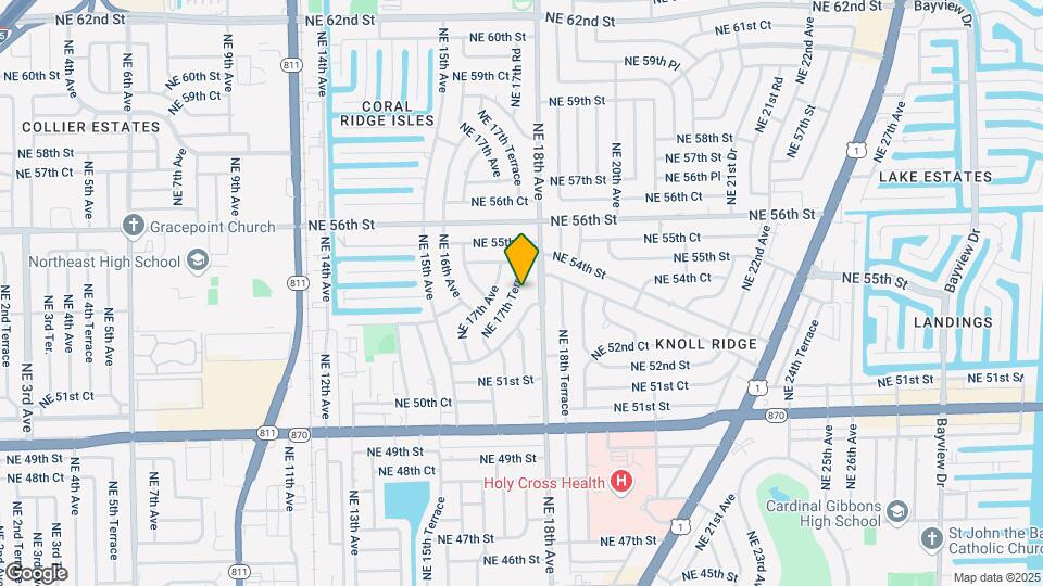 5330 NE 17th Ter Map and Location Details