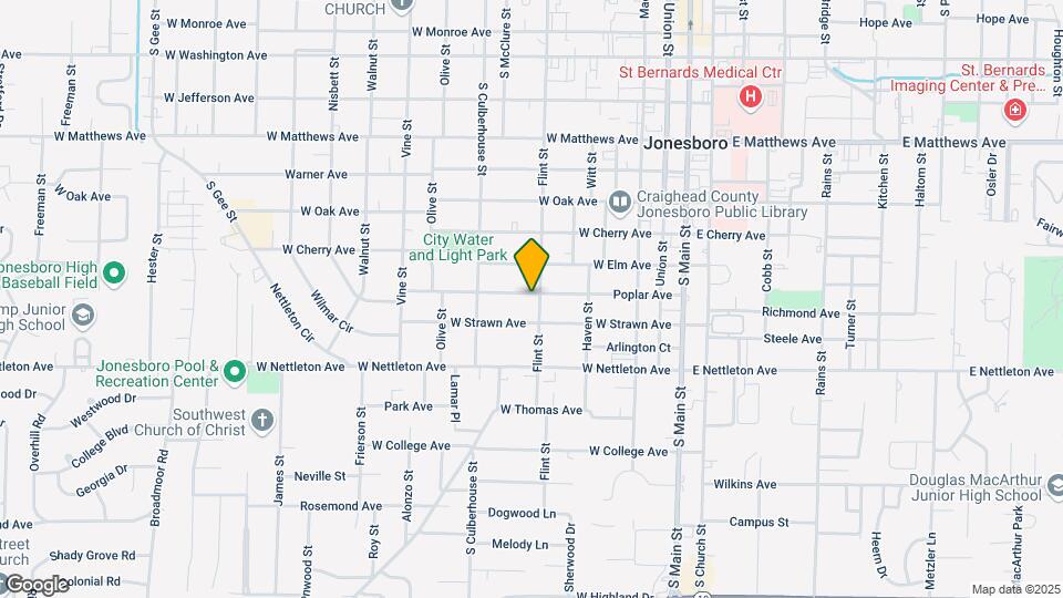 1235 Flint St Map and Location Details
