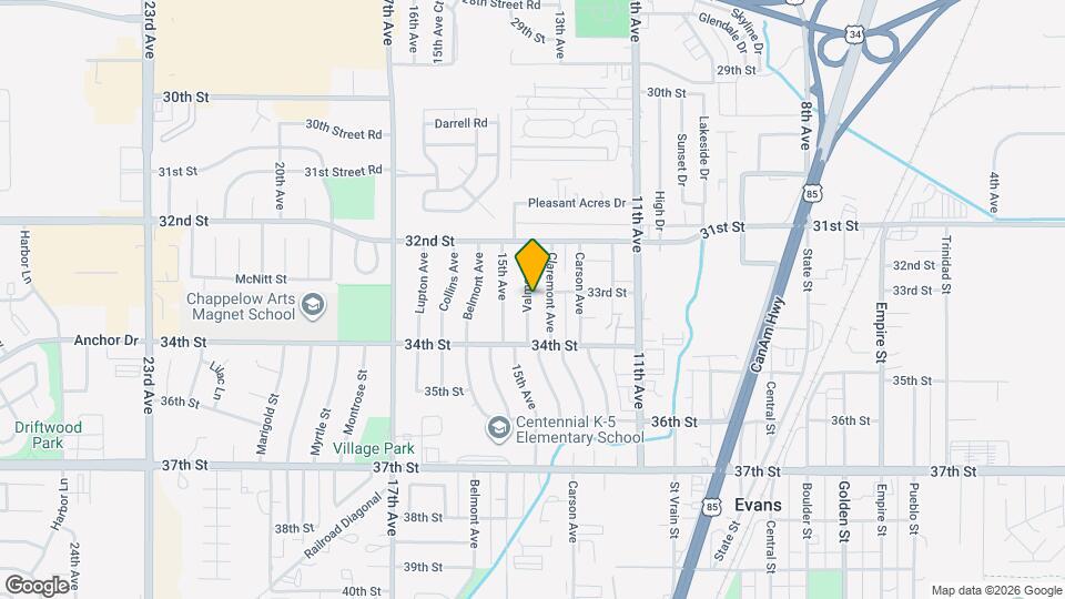 3300 Valmont St Map and Location Details