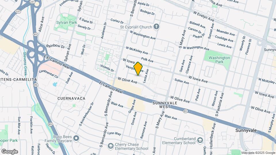 1122 Viscaino Ave Mapa y Detalles de la Ubicación