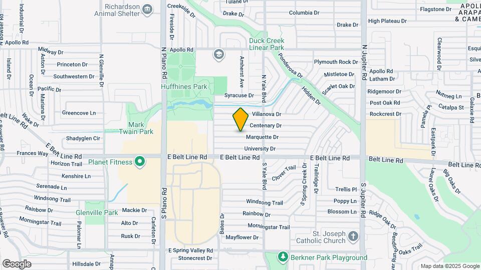1619 Marquette Dr Map and Location Details