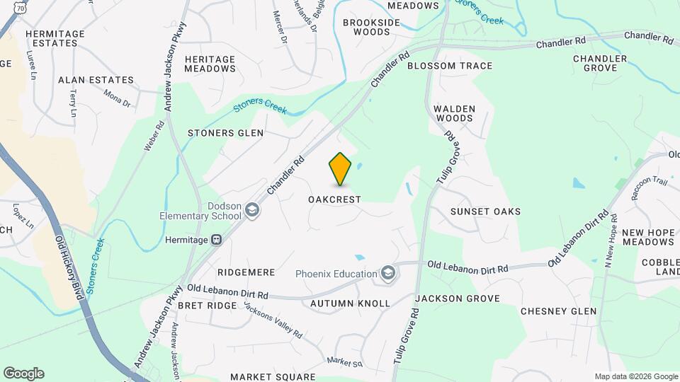 309 Oakcrest Ct Mapa y Detalles de la Ubicación