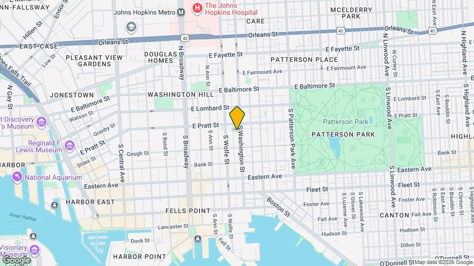 208 S Washington St Map and Location Details