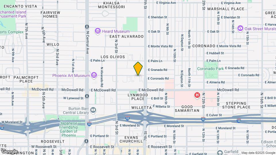 373 E Coronado Rd Map and Location Details
