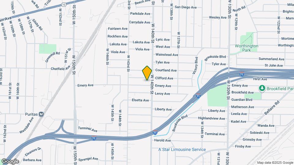 14014 Emery Ave Map and Location Details