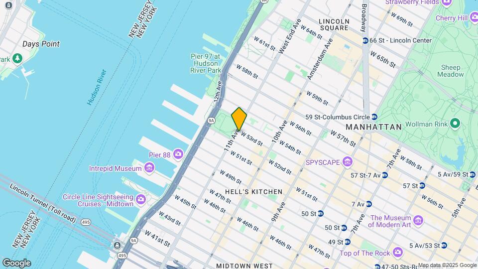 552-556 W 53rd St Mapa y Detalles de la Ubicación