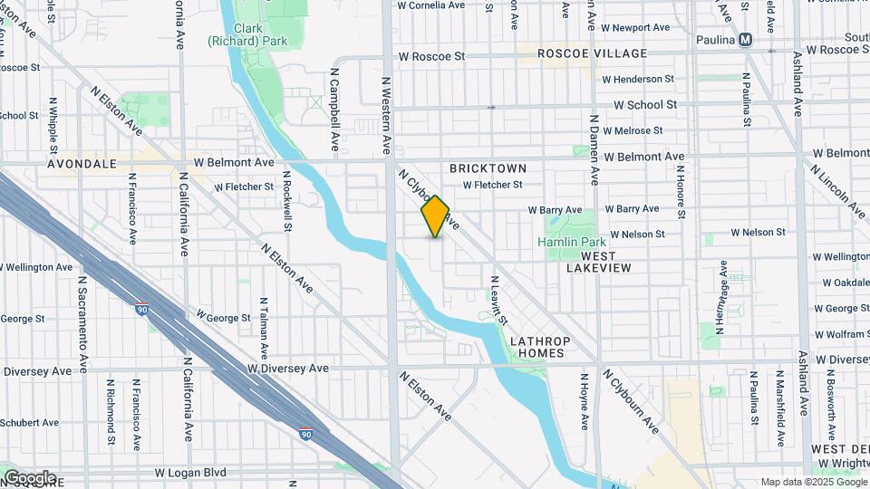 3022 N Oakley Ave Map and Location Details