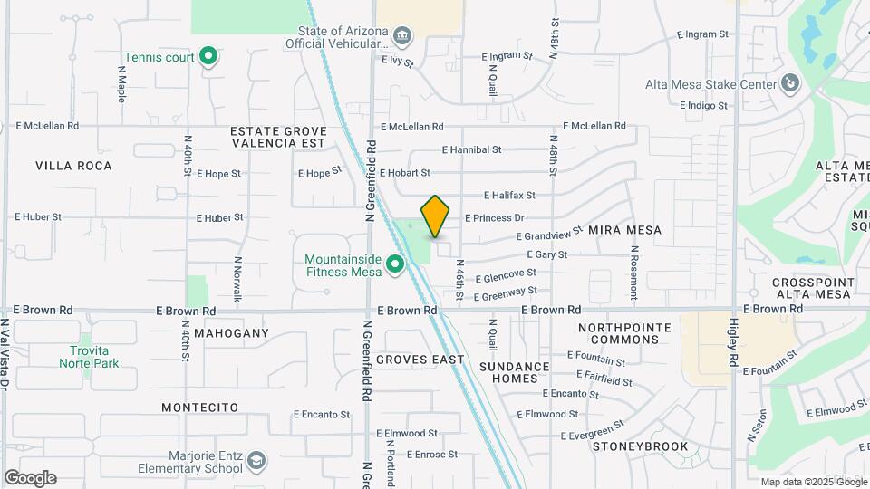 1330 N Parkcrest Map and Location Details