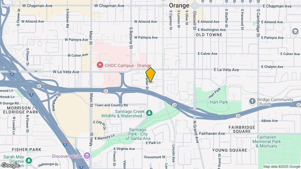 593 S Parker St Map and Location Details