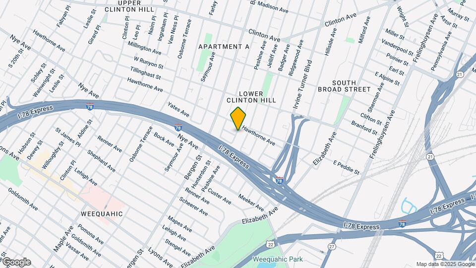 360 Peshine Ave, Unit 2 Map and Location Details