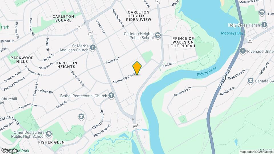 1373 Normandy Crescent Map and Location Details