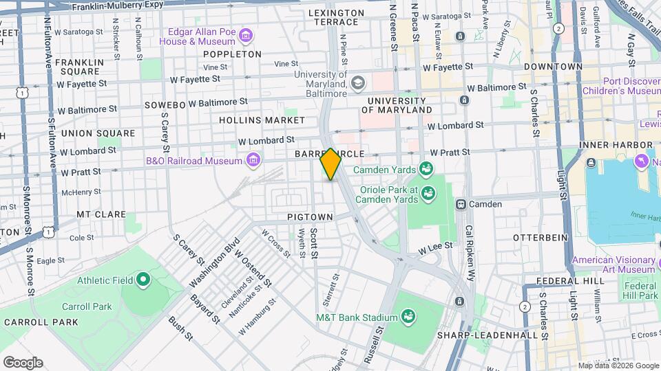 1059 W Barre St Mapa y Detalles de la Ubicación