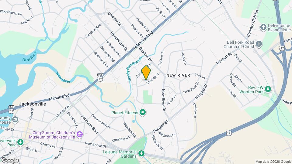 313 Starling St Map and Location Details