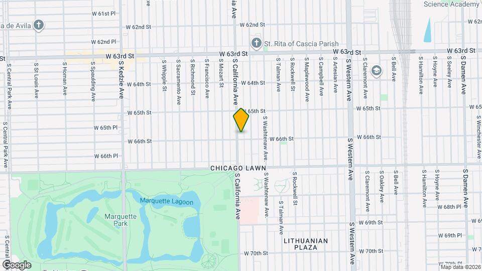 6551 S California Ave, Unit 2 Mapa y Detalles de la Ubicación