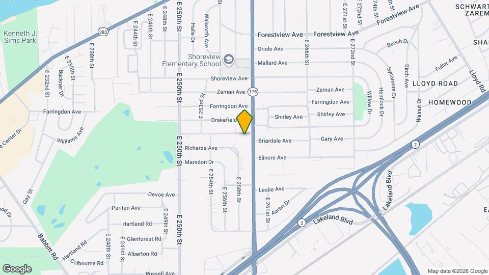 25870 Briardale Ave Map and Location Details