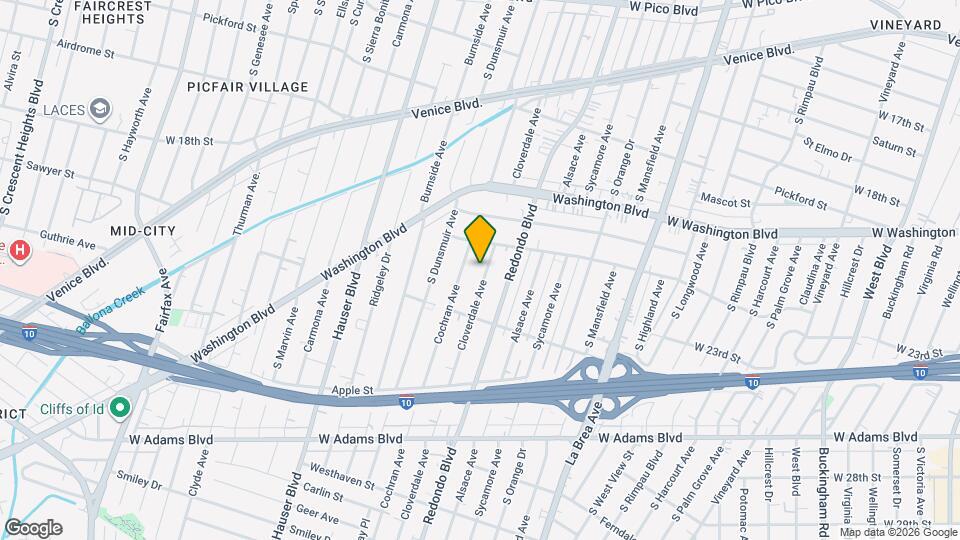 2135 S Cloverdale Ave, Unit NA Map and Location Details