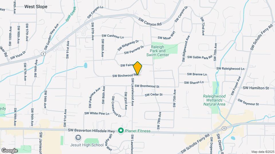 8150 SW Birchwood Rd Map and Location Details