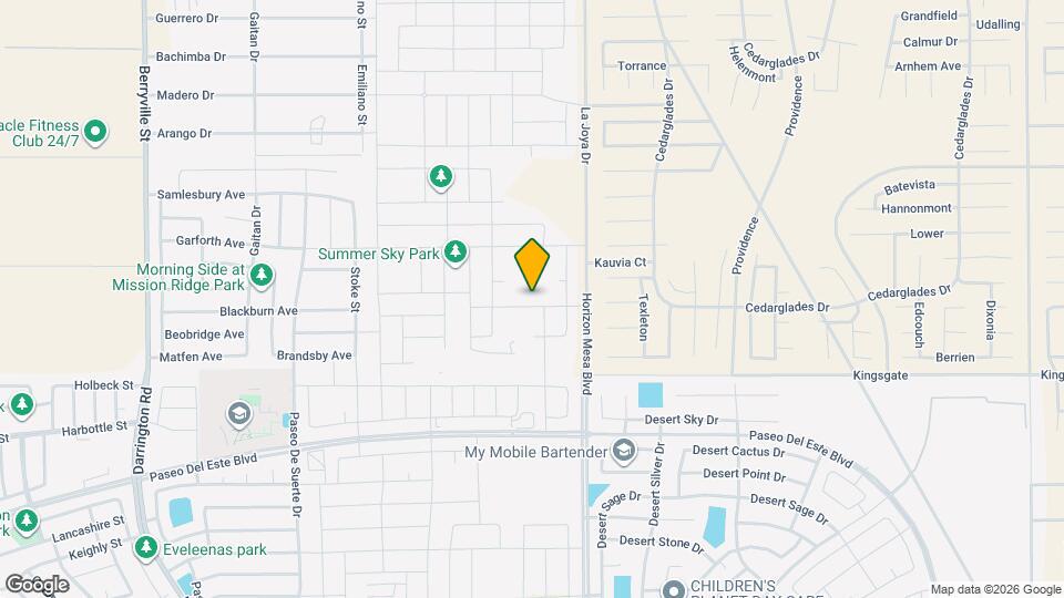 13935 Summer Harmony Ave Mapa y Detalles de la Ubicación