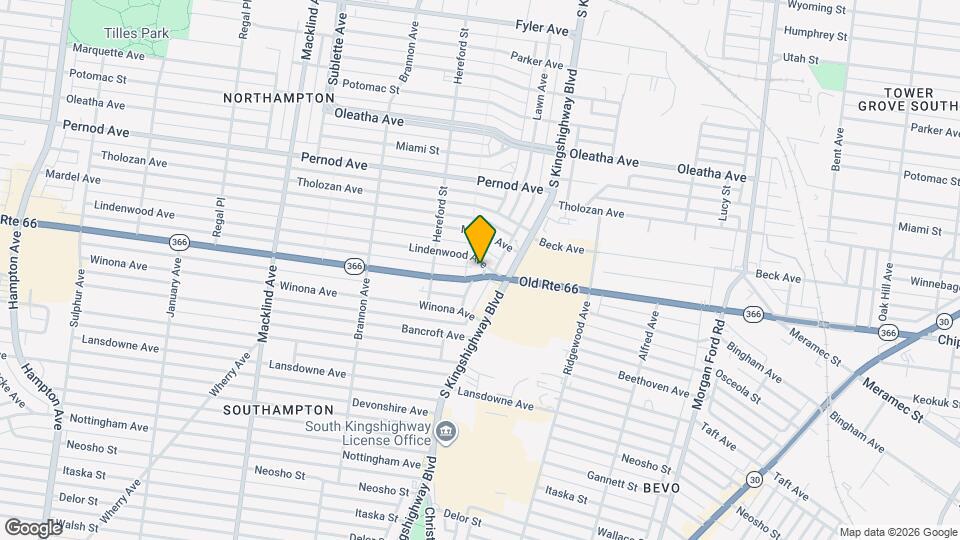 4929 Chippewa St Map and Location Details