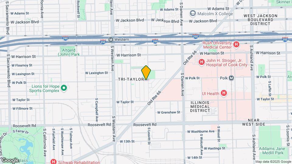 806 S Leavitt St Map and Location Details