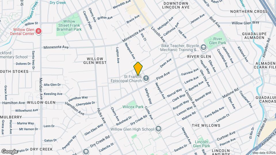 1242 Mildred Ave Map and Location Details