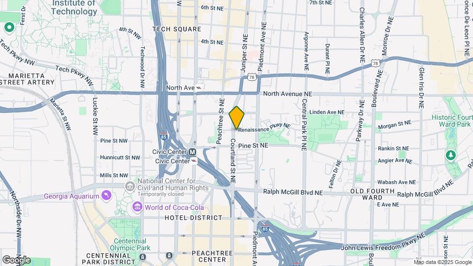 505 Courtland Mapa y Detalles de la Ubicación