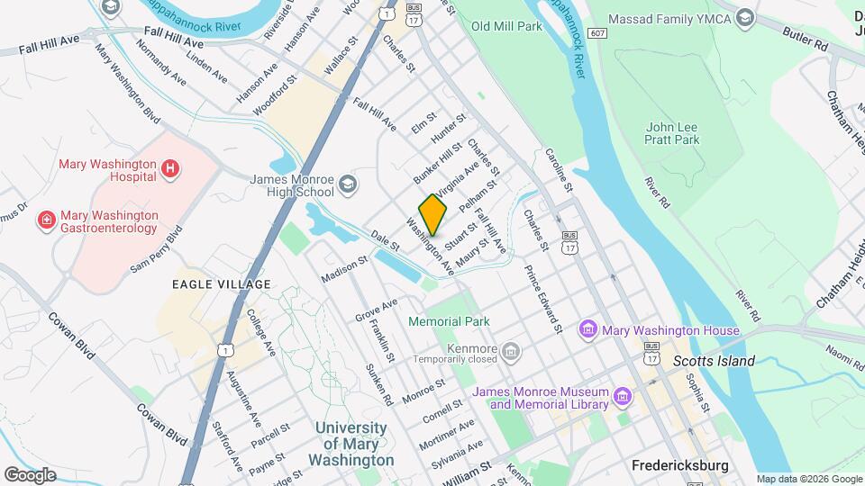 1813 Washington Ave Map and Location Details