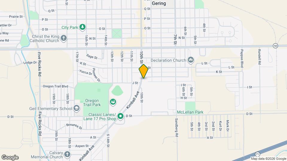 940 1/2 10th St Map and Location Details