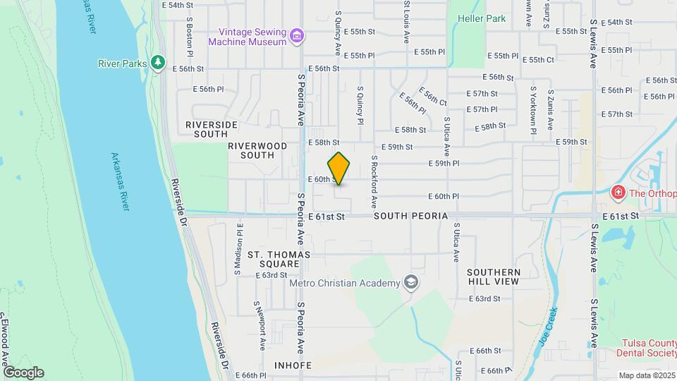 6012 S Quincy Ave Map and Location Details