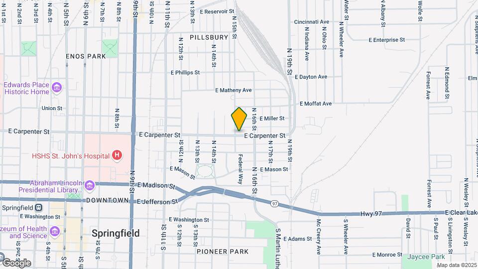 1503 E Carpenter St Map and Location Details