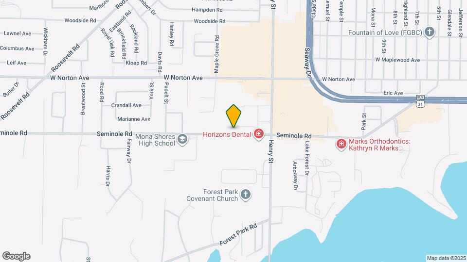 936 Seminole Rd Map and Location Details