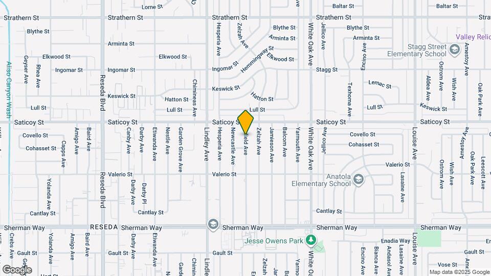 7543 Enfield Ave Map and Location Details