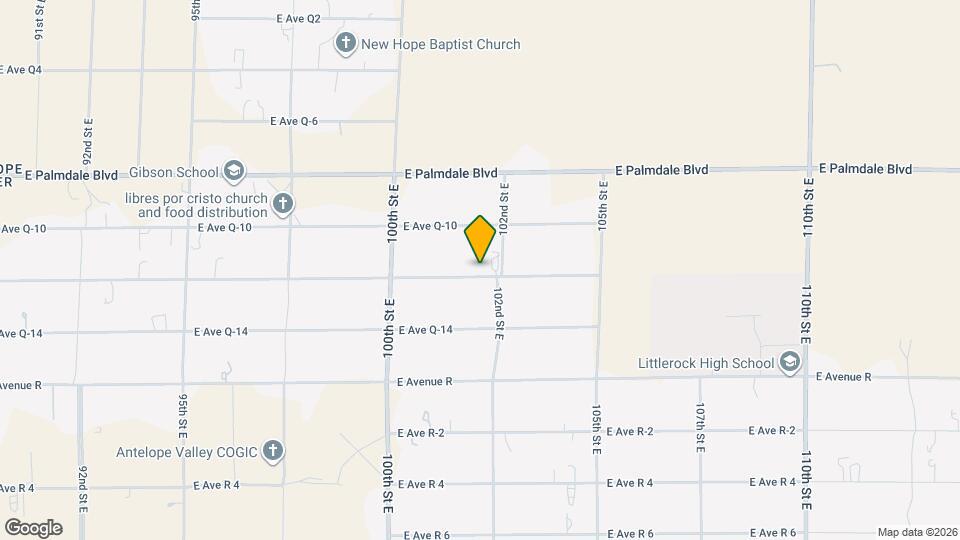 10149 E Avenue Q12 Ave Map and Location Details