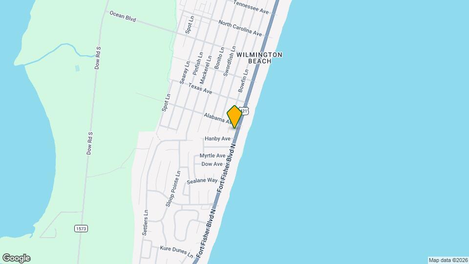 1207 Fort Fisher Blvd N Map and Location Details
