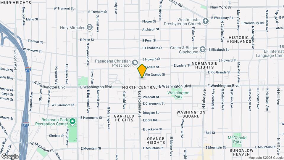 1384 Los Robles Ave Mapa y Detalles de la Ubicación