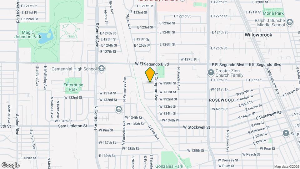 1416 W 130th St Map and Location Details