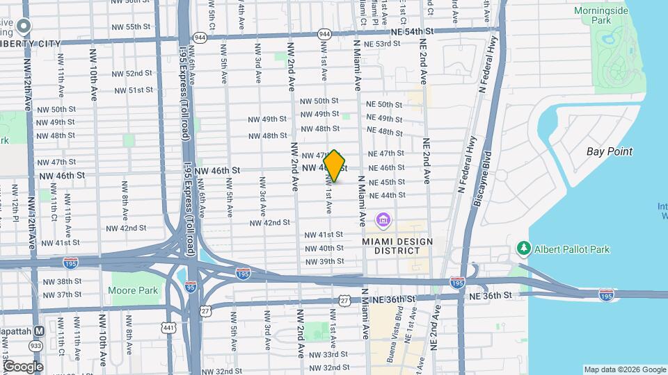 80 NW 45th St Map and Location Details