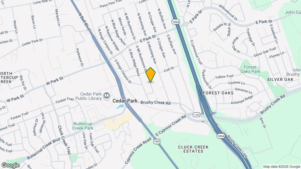 813 Clearwell St Map and Location Details