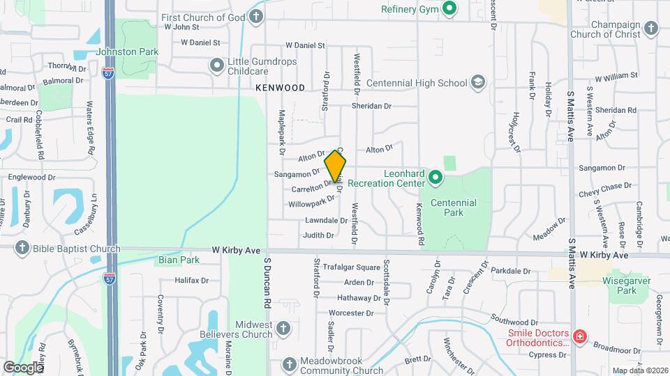 1305 Centennial Dr Map and Location Details