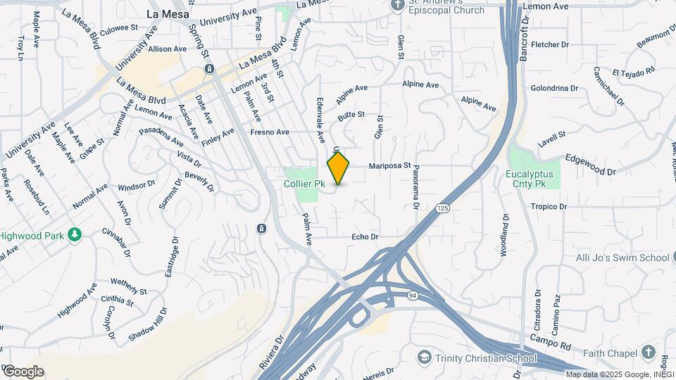 4417 Upland St Map and Location Details