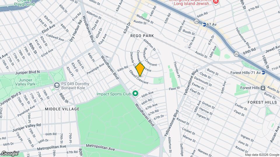 64-73 Ellwell Crescent Map and Location Details