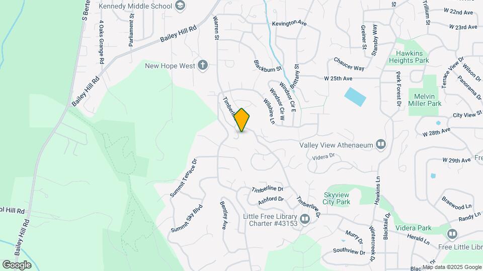 2736 Timberline Dr Map and Location Details