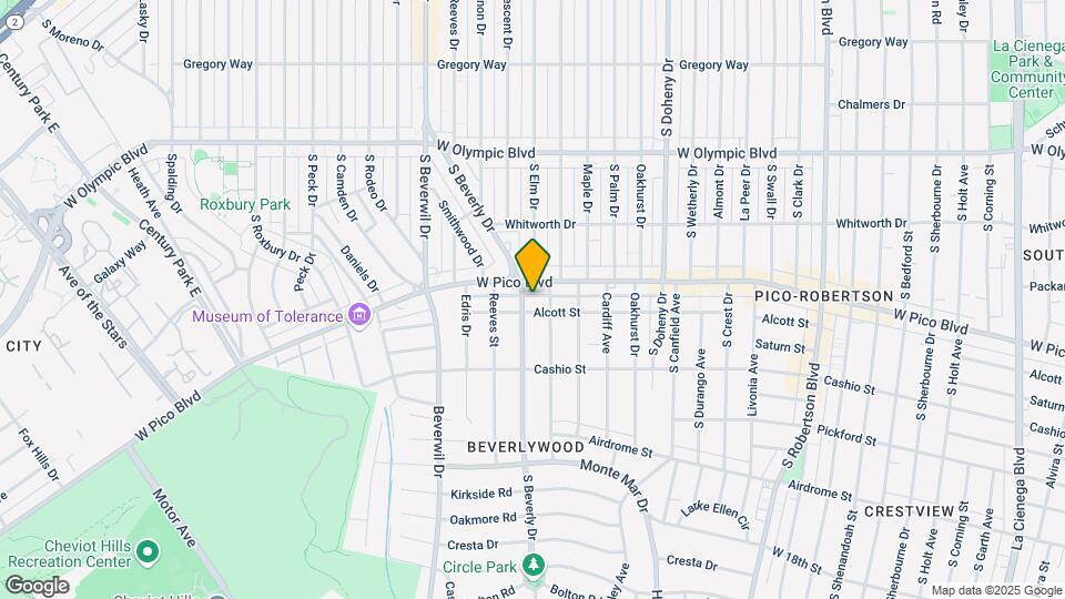 1414 S Beverly Dr Map and Location Details