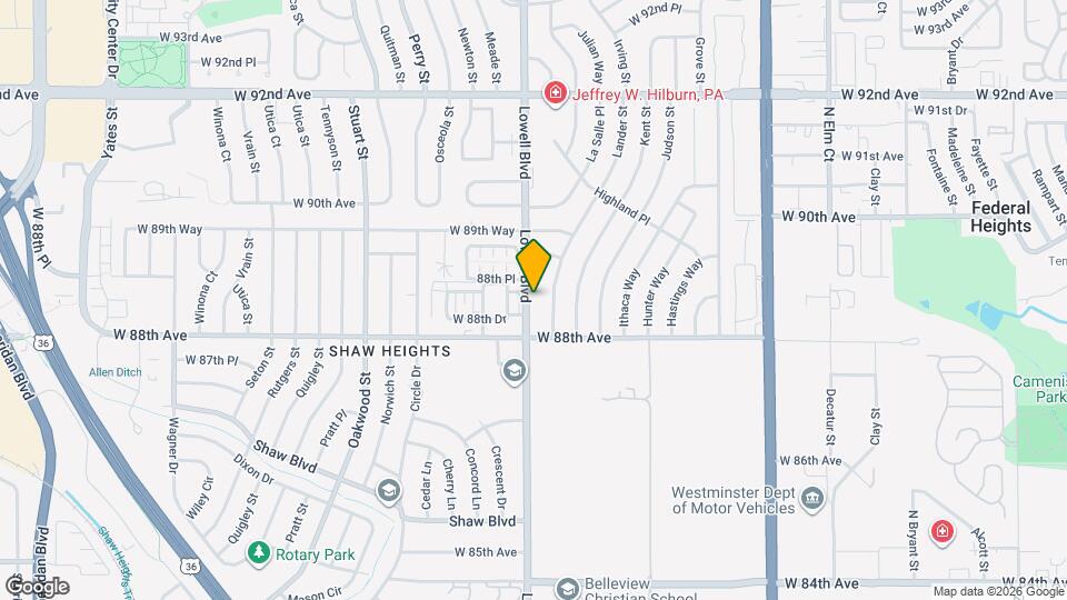 8846 Lowell Blvd Map and Location Details