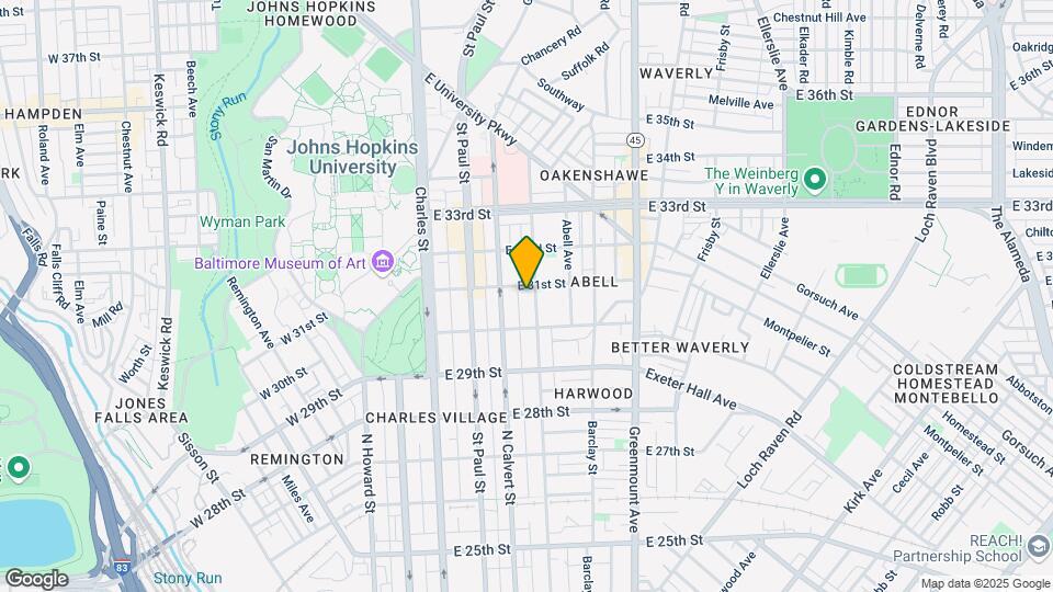 3038 Guilford Ave Map and Location Details