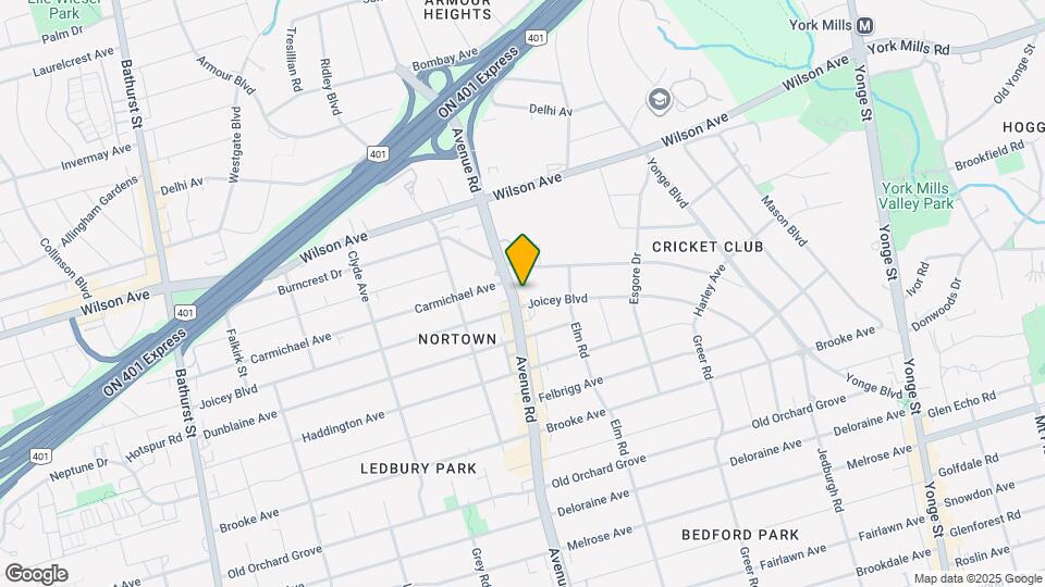 2091 Avenue Rd Map and Location Details