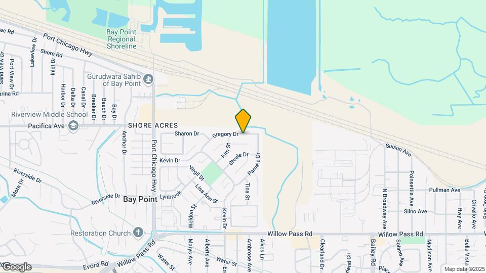3421 Gregory Dr Map and Location Details